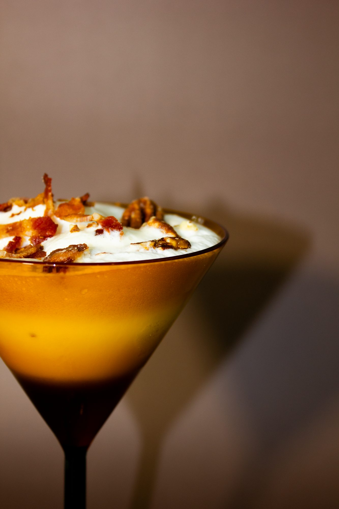 Ice Cream Martini with Bacon Bits
