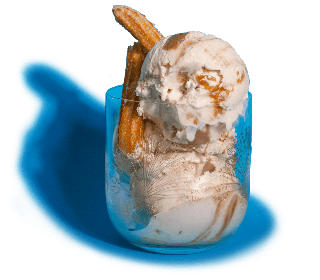 San Bernardo churro ice cream